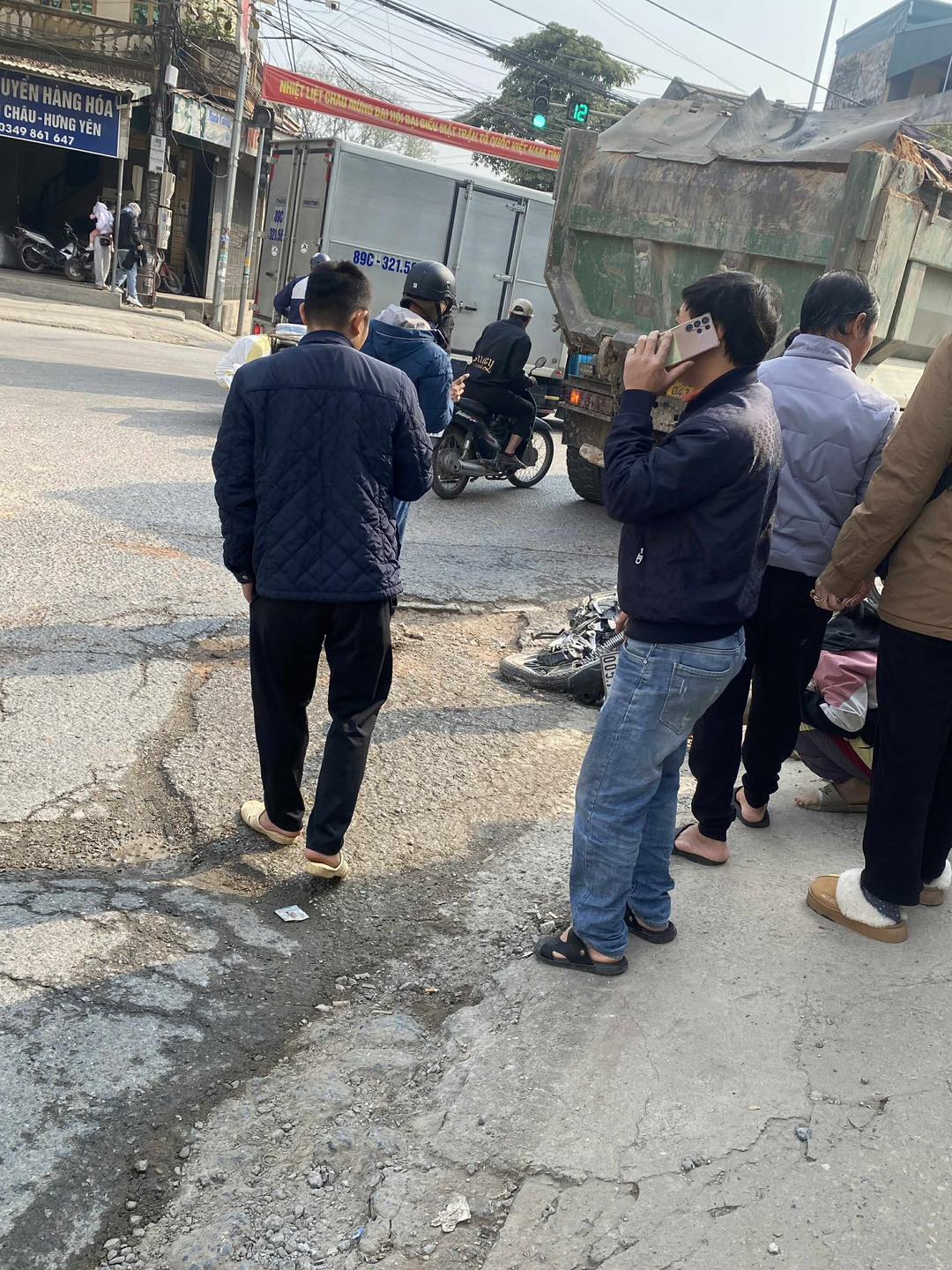 TNGT ngay Ngã tư Bô Thời – Khoái Châu lúc này